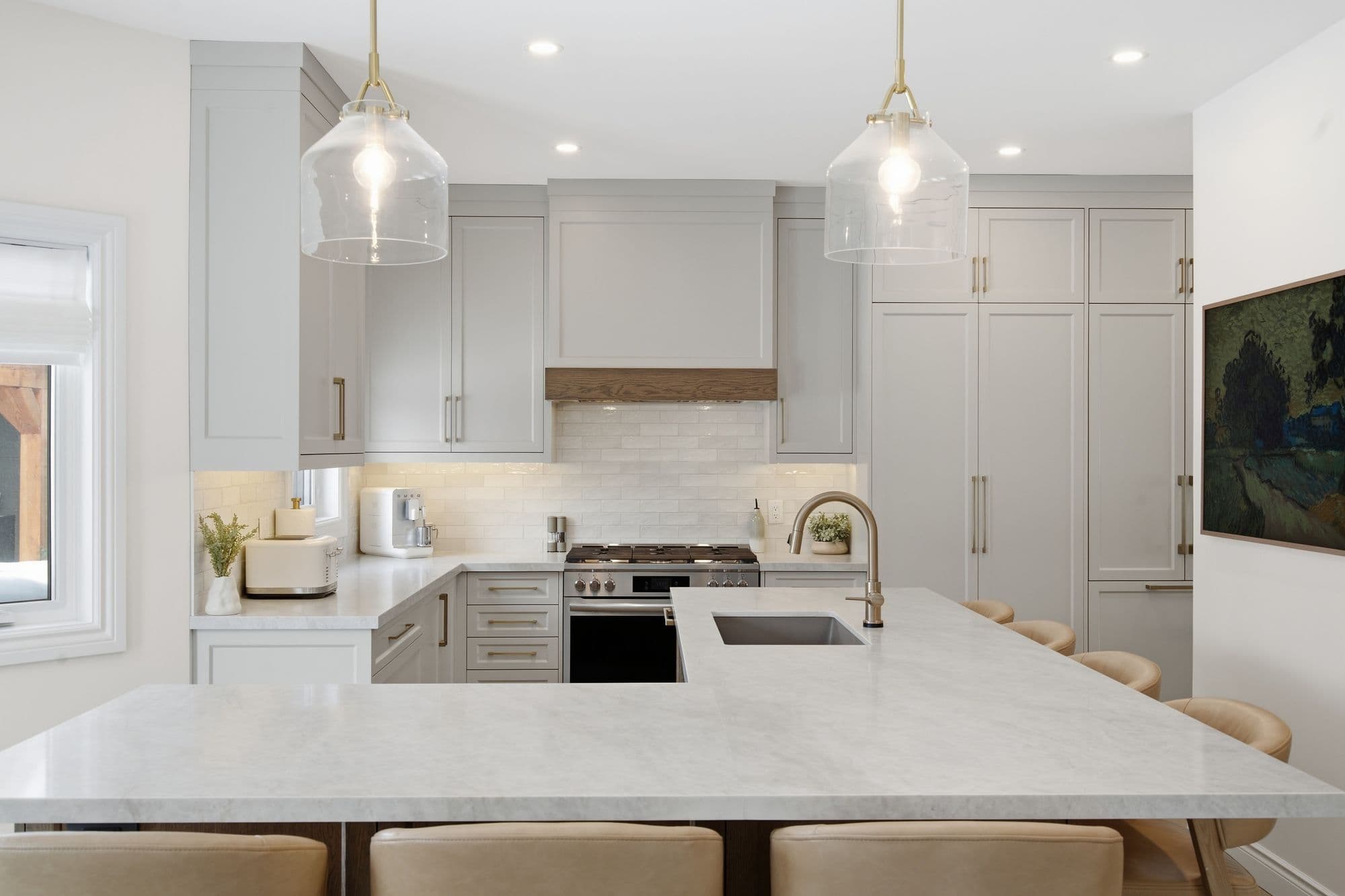 Soft Grey & Brass - Image 1